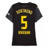 Borussia Dortmund Ramy Bensebaini #5 Auswärtstrikot 2024-25 Kurzarm